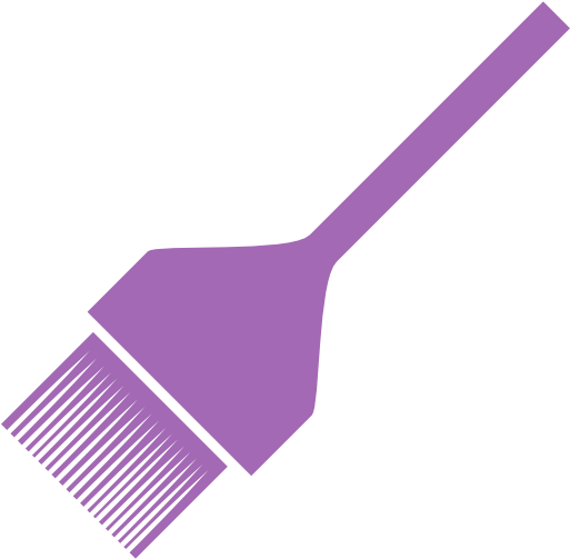 003 Brush Tool Purp - Hair Color Brush Transparent (564x564), Png Download