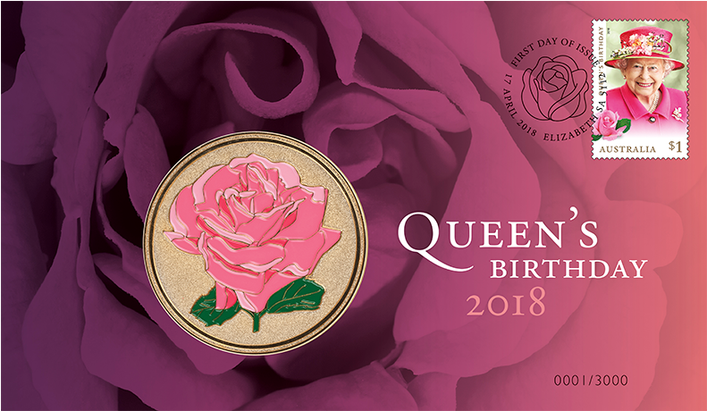 Queen's Birthday 2018 Stamp And Medallion Cover (800x600), Png Download