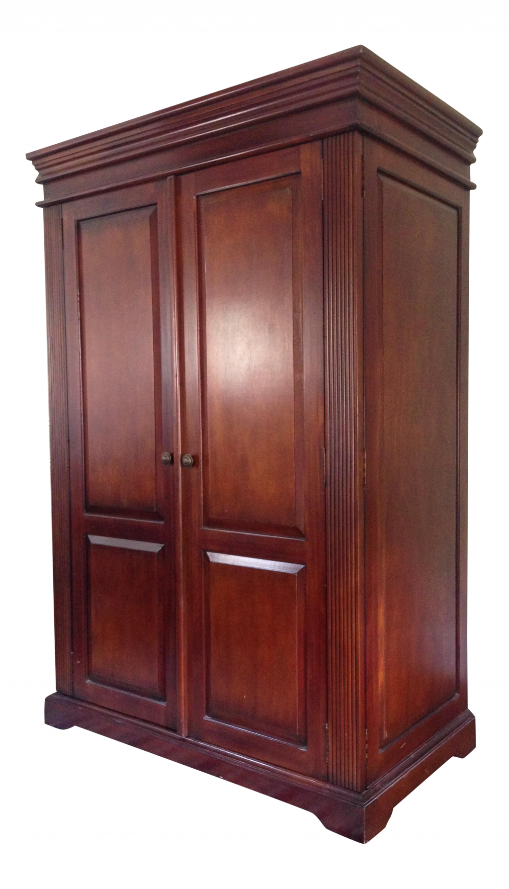Cheap Wardrobe Closet Elegant Selected Solid Wood Armoire - Wardrobe (1024x1788), Png Download
