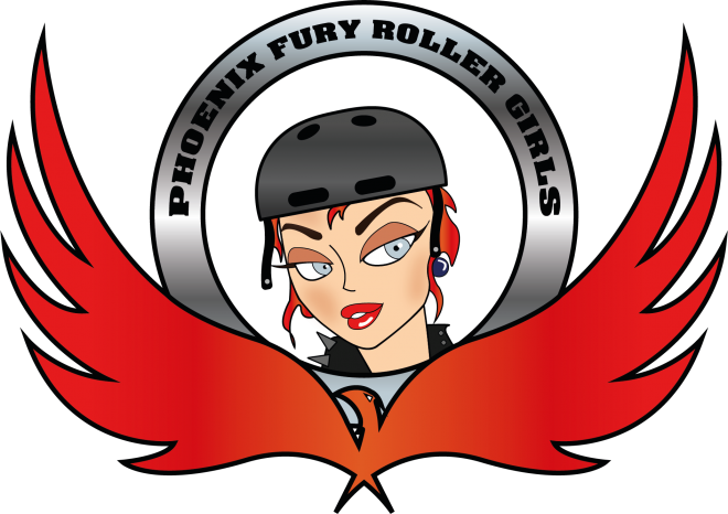 Contest Phoenix Fury Roller Girls - Logo (660x466), Png Download