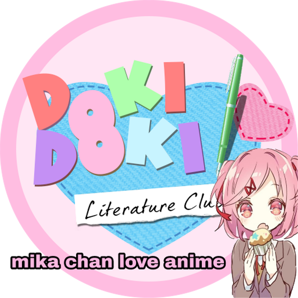Anime Doki Doki Mika Chan Love Anime - Doki Doki Literature Club Icon (1024x1024), Png Download