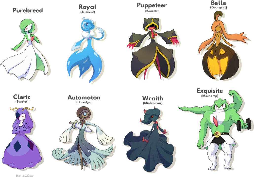 #deviantartpokemon Hashtag On Twitter - Machamp X Gardevoir (1075x744), Png Download