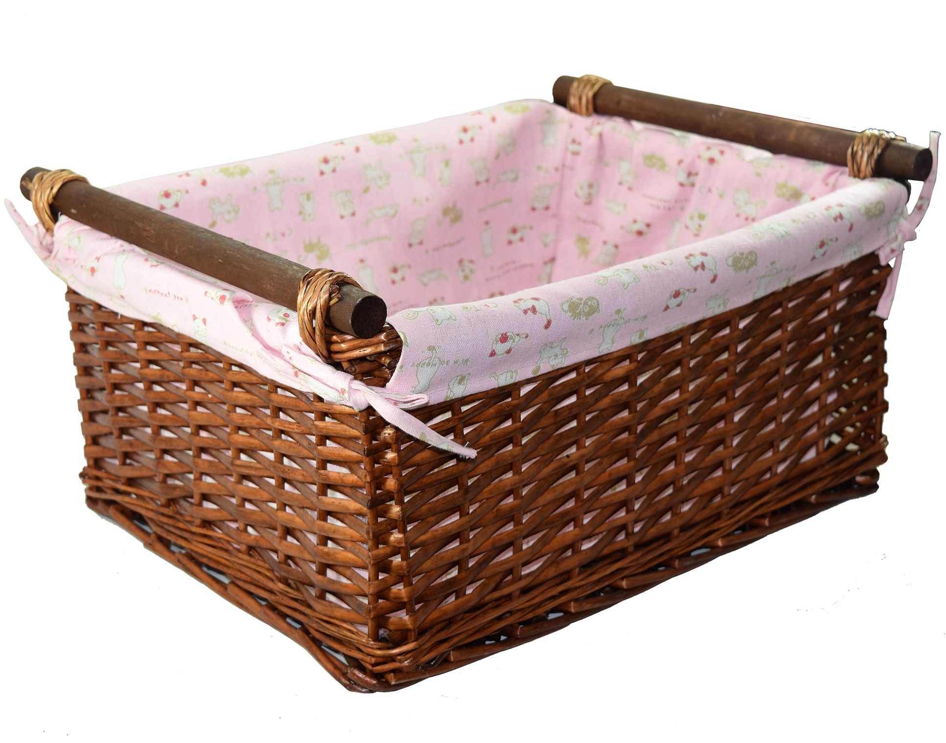 Baby Girl Wicker Basket - Storage Basket (2000x2000), Png Download