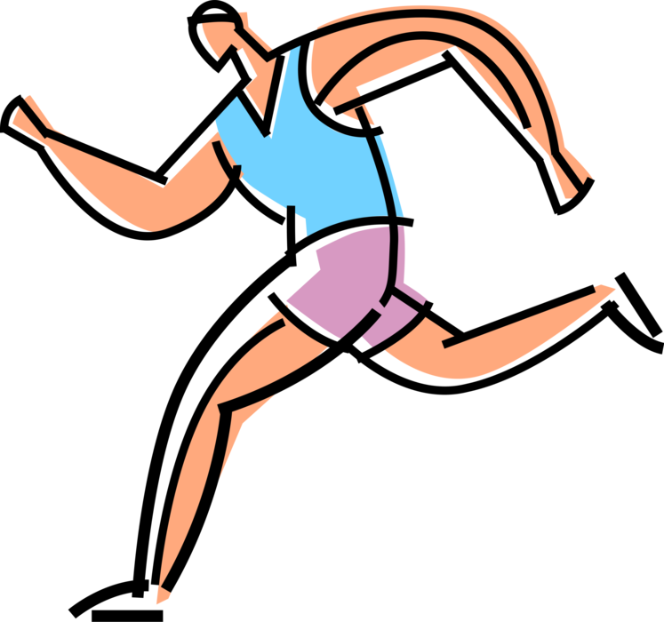 Athlete Vector Clipart - Atleta Clipart (747x700), Png Download