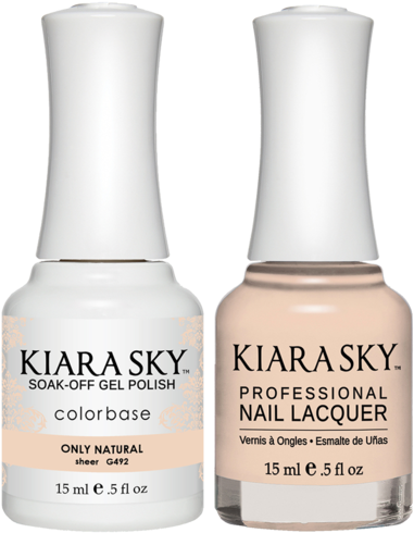 Kiara Sky Gel Polish Nail Lacquer, Gn 492, Only-natura, - Kiara Sky Dip Powder Chit Chat (600x600), Png Download