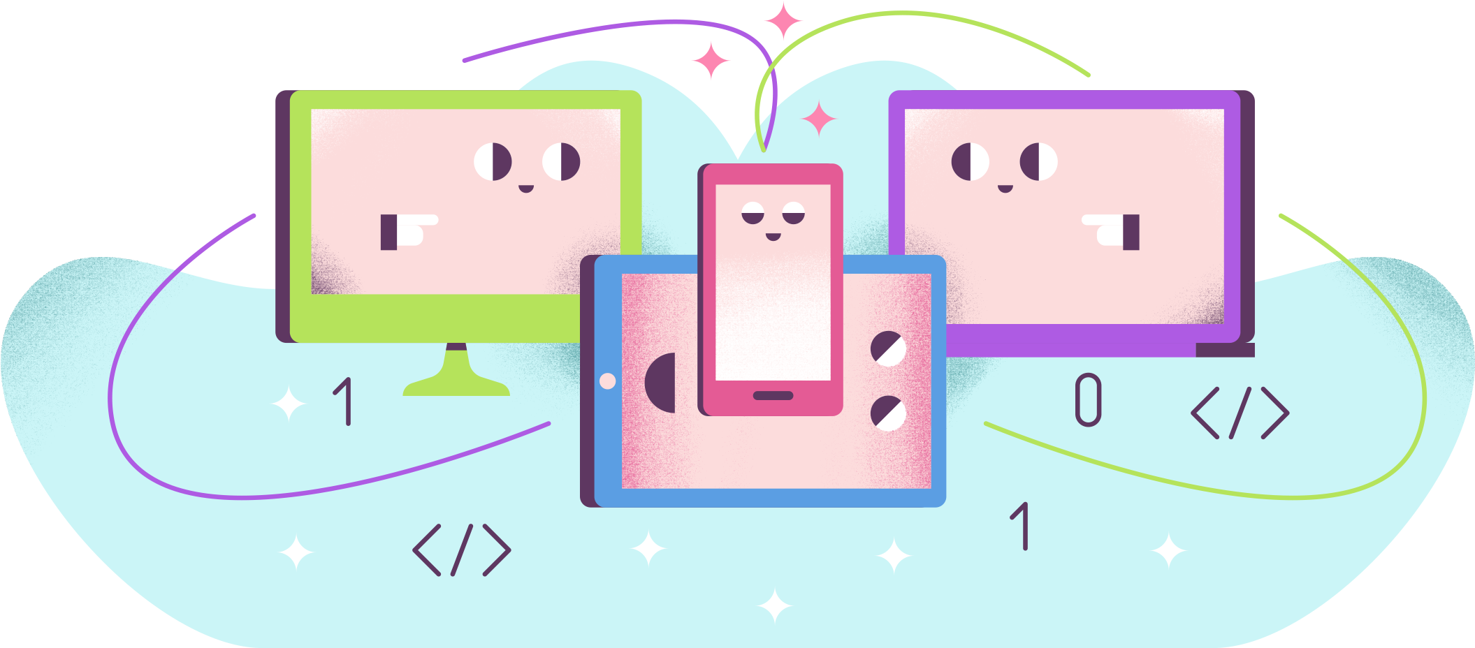 React Nativemobile Developmentpwa - Cartoon (2560x1000), Png Download