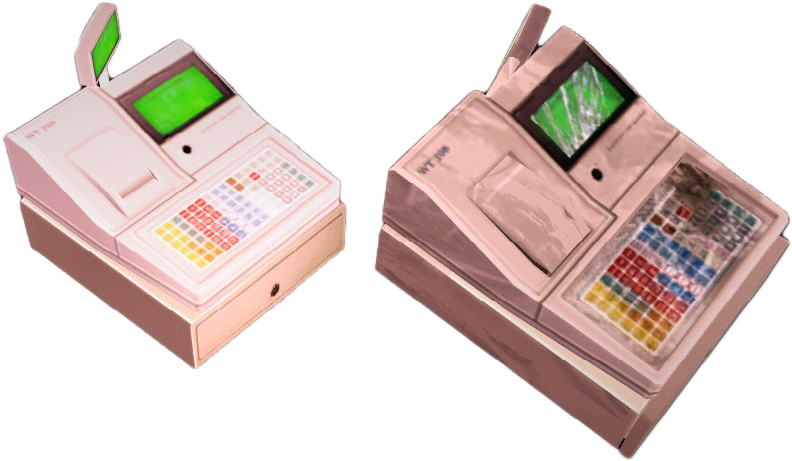 Dead Rising Cash Register Broken And New - Broken Cash Register (806x488), Png Download