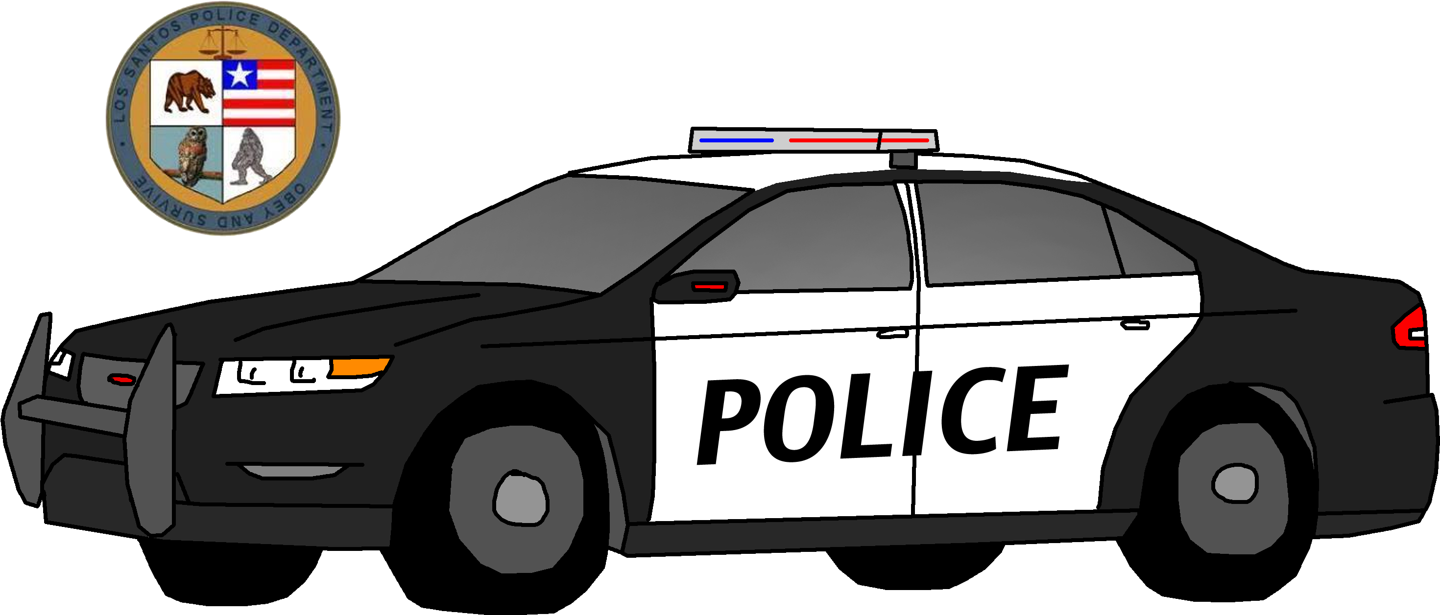 Police Car Png Photo - Gta Cop Car Png (3124x1483), Png Download