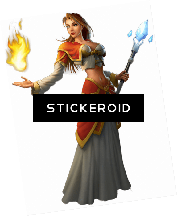 World Of Warcraft Female Character - Woman Warrior (574x702), Png Download