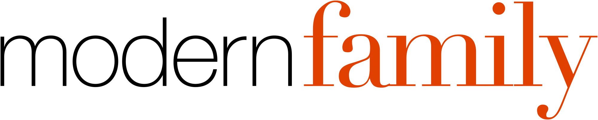 Open - Modern Family Tv Show Logo (2000x404), Png Download