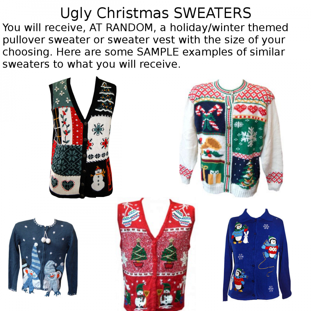 Ugly Christmas Sweater - Hoodie (1000x1231), Png Download