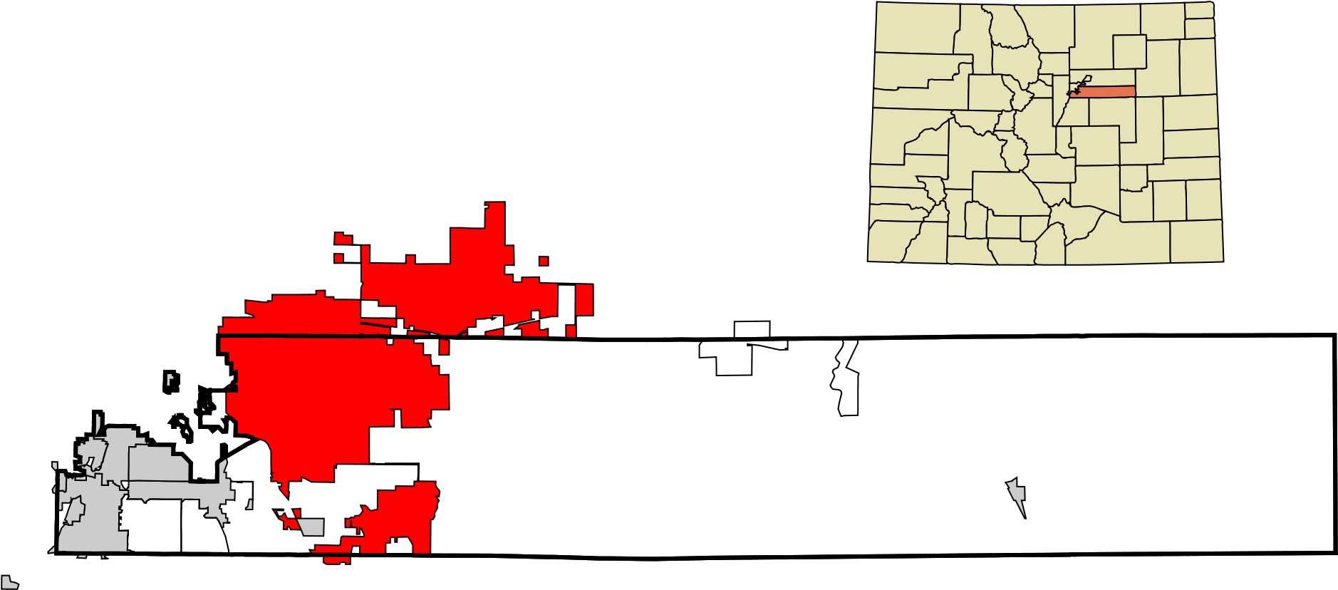 County Colorado (2000x900), Png Download