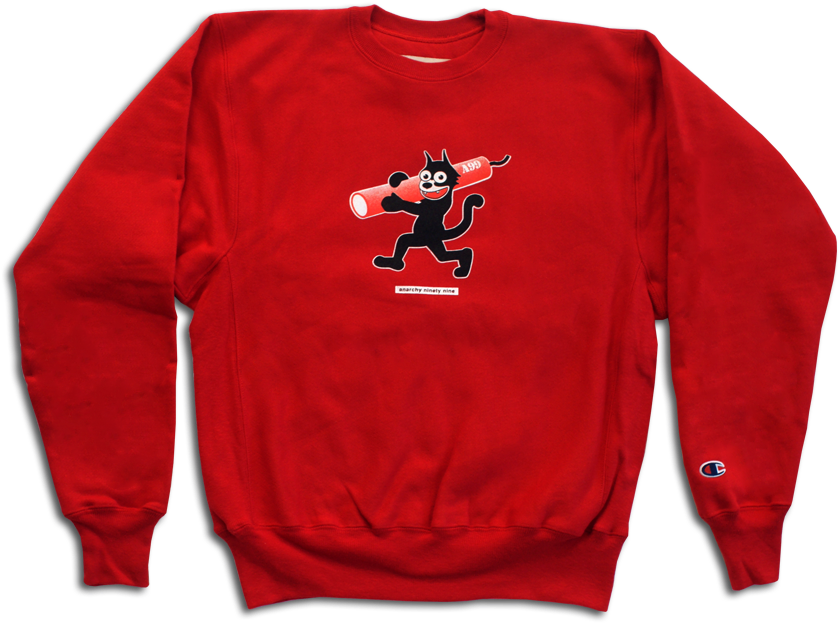 Black Cat Crewneck (900x900), Png Download