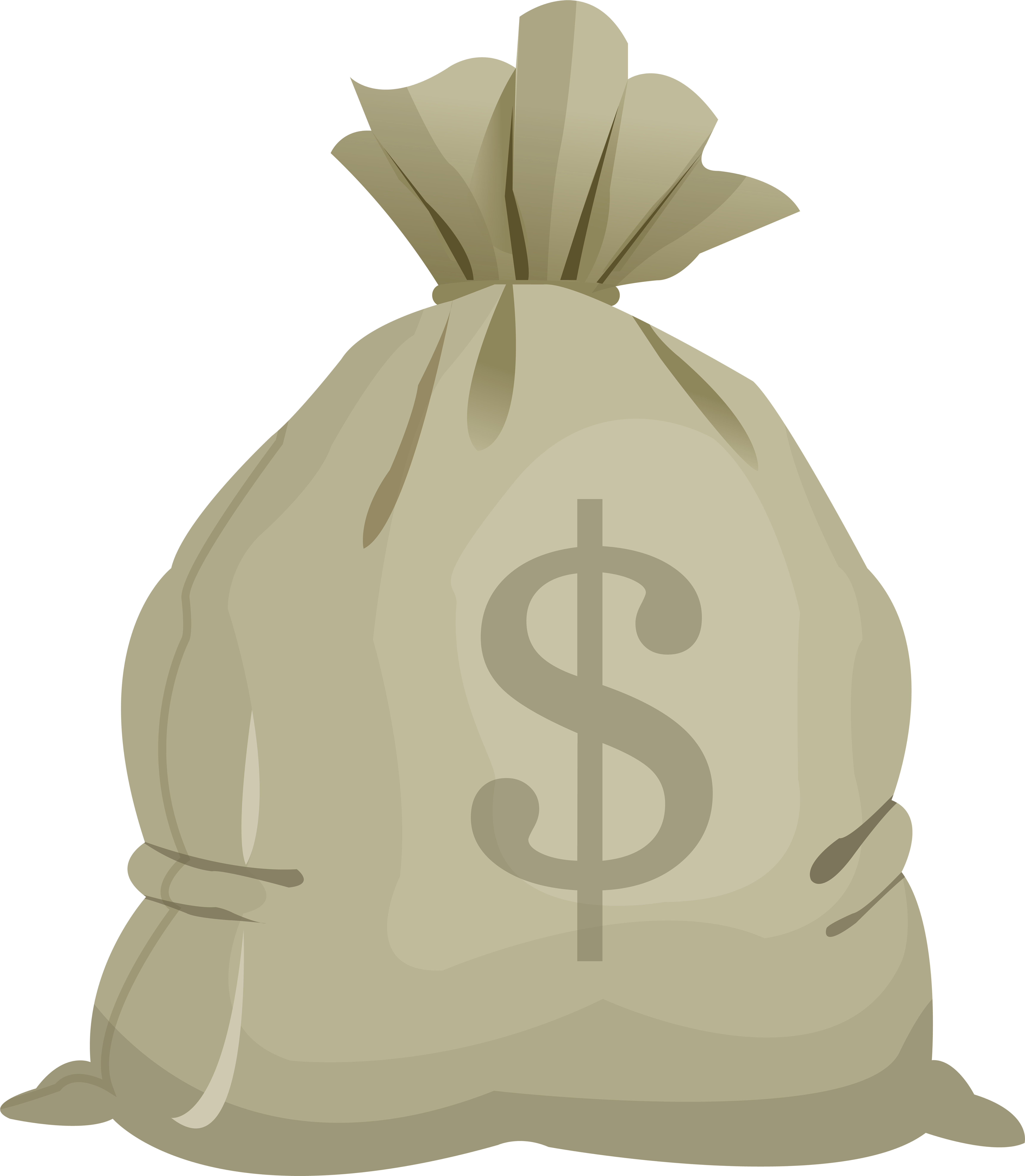 Money Bag Transparent Clip Art Image (6970x8000), Png Download