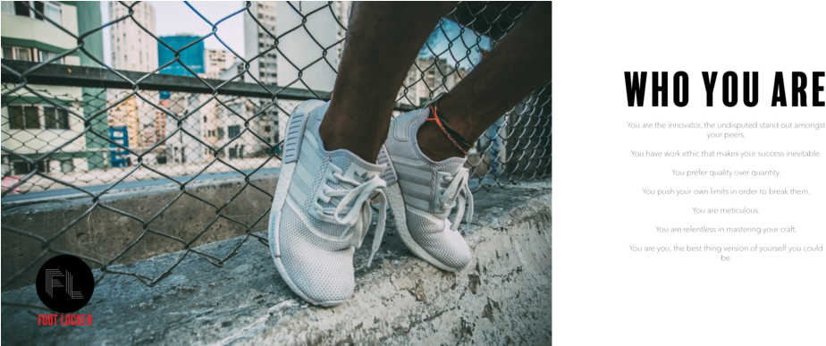 Spreads Brandbook Footlocker3 - Shoe (1000x386), Png Download