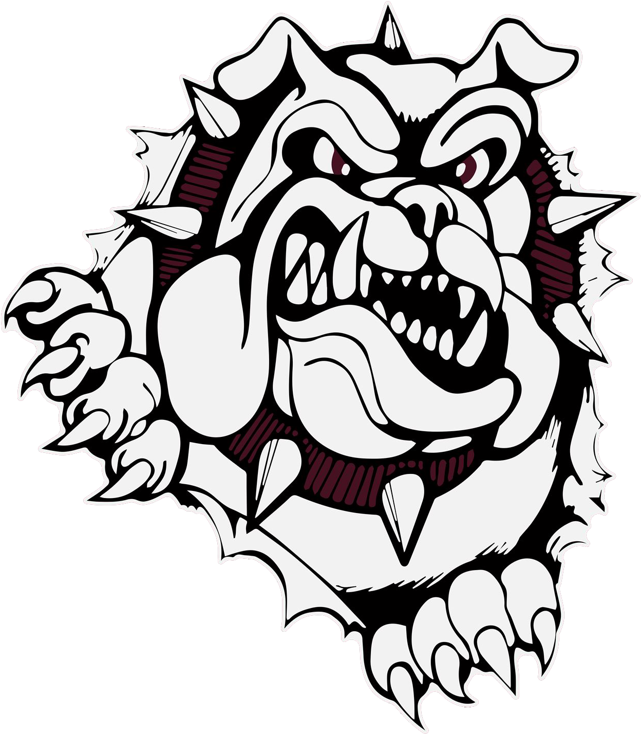 School Logo - Woodridge High School Bulldog (1351x1500), Png Download