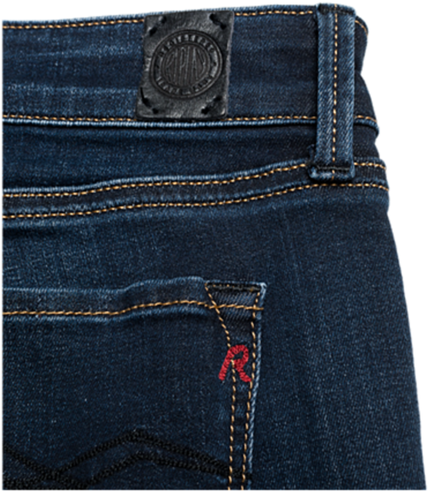 Replay Womens Luz Skinny Fit Dark Indigo Power Stretch - Replay (625x1200), Png Download