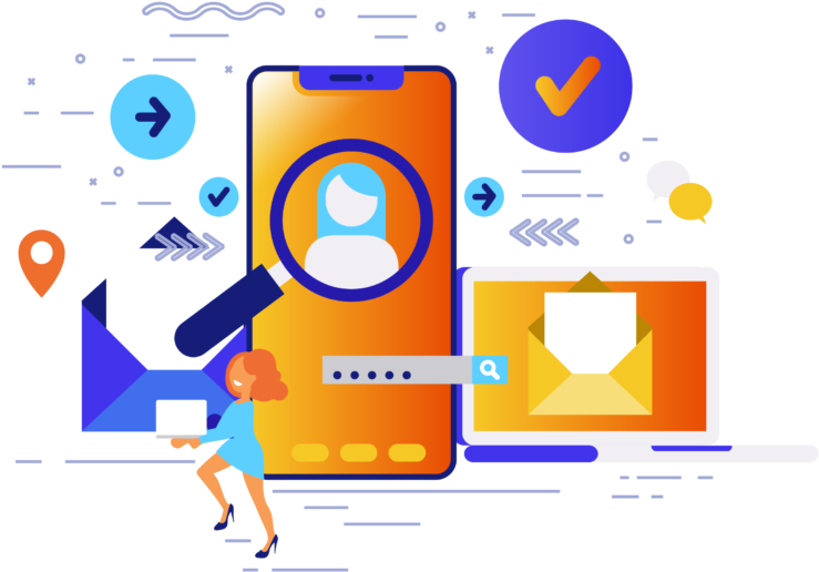 Let's Get Social - Social Media (768x539), Png Download