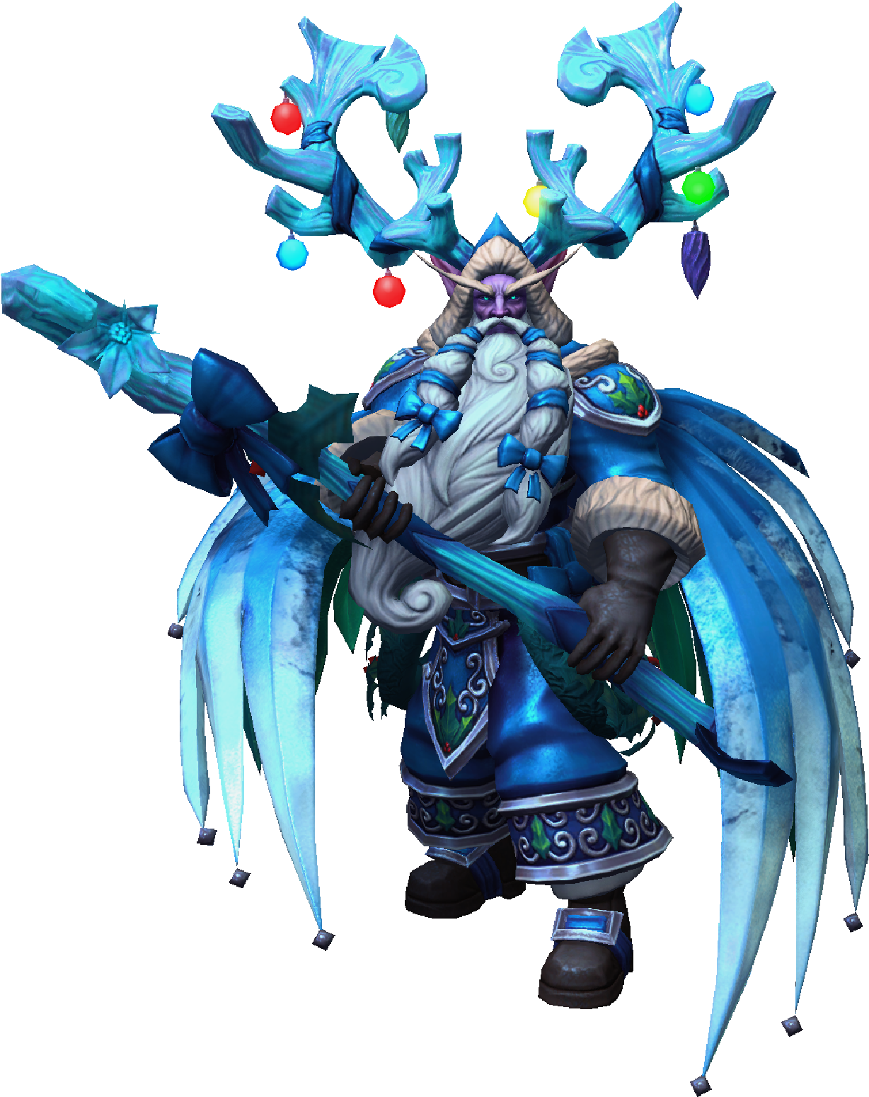 Malfurion Winter Veil Greatfather Icy Skin - Portable Network Graphics (2400x1800), Png Download