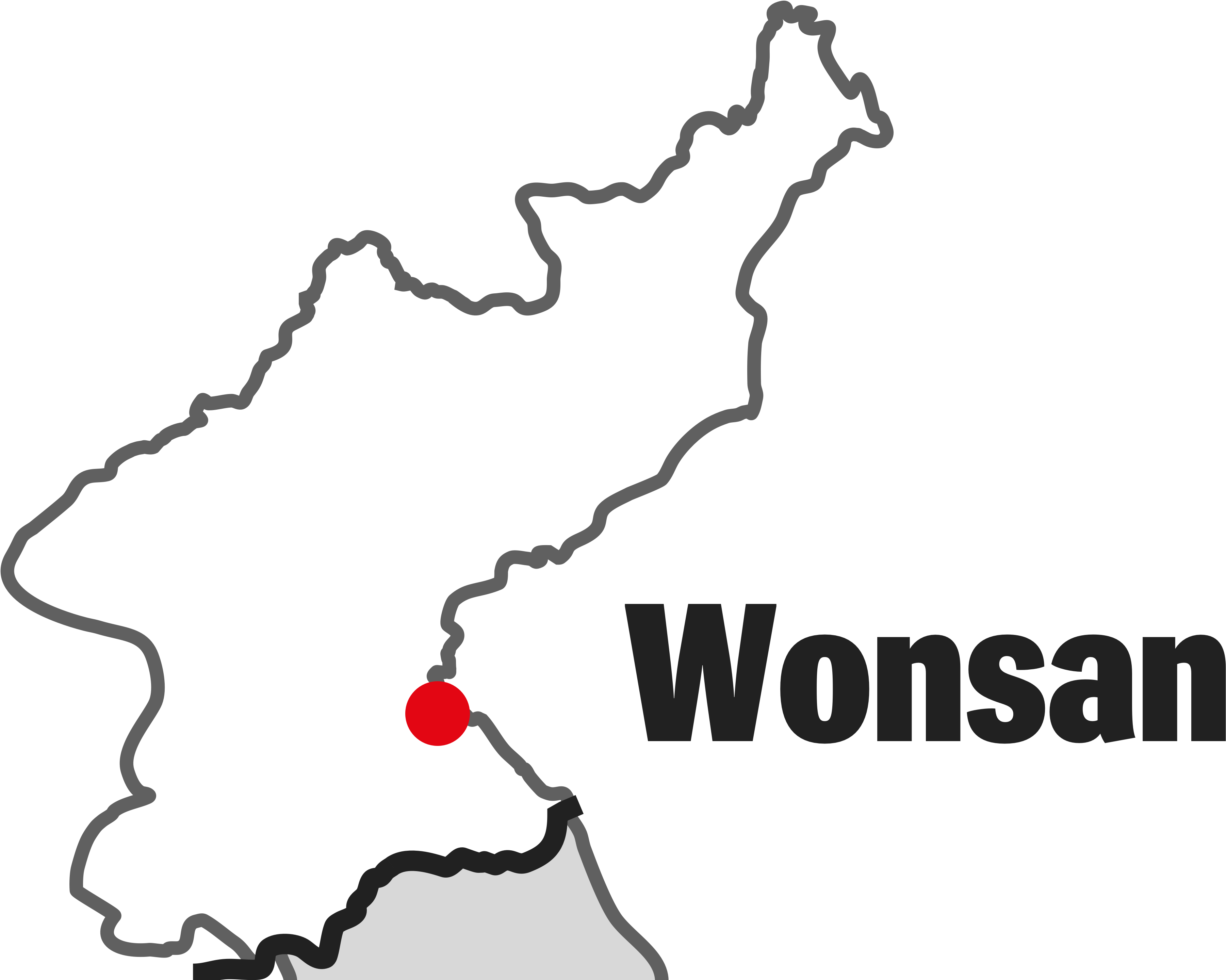 I Den Stora Hamnstaden Wonsan Längst Söderut Utmed - Illustration (6966x2912), Png Download