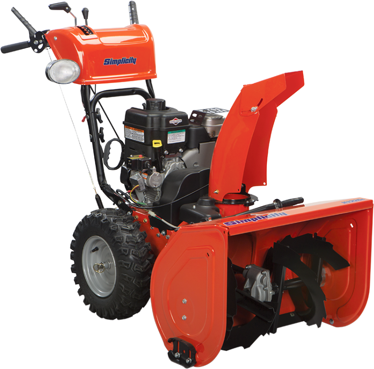 Simplicity H1226e Heavy-duty Dual Stage Snow Blower - Simplicity Snow Blower (751x750), Png Download