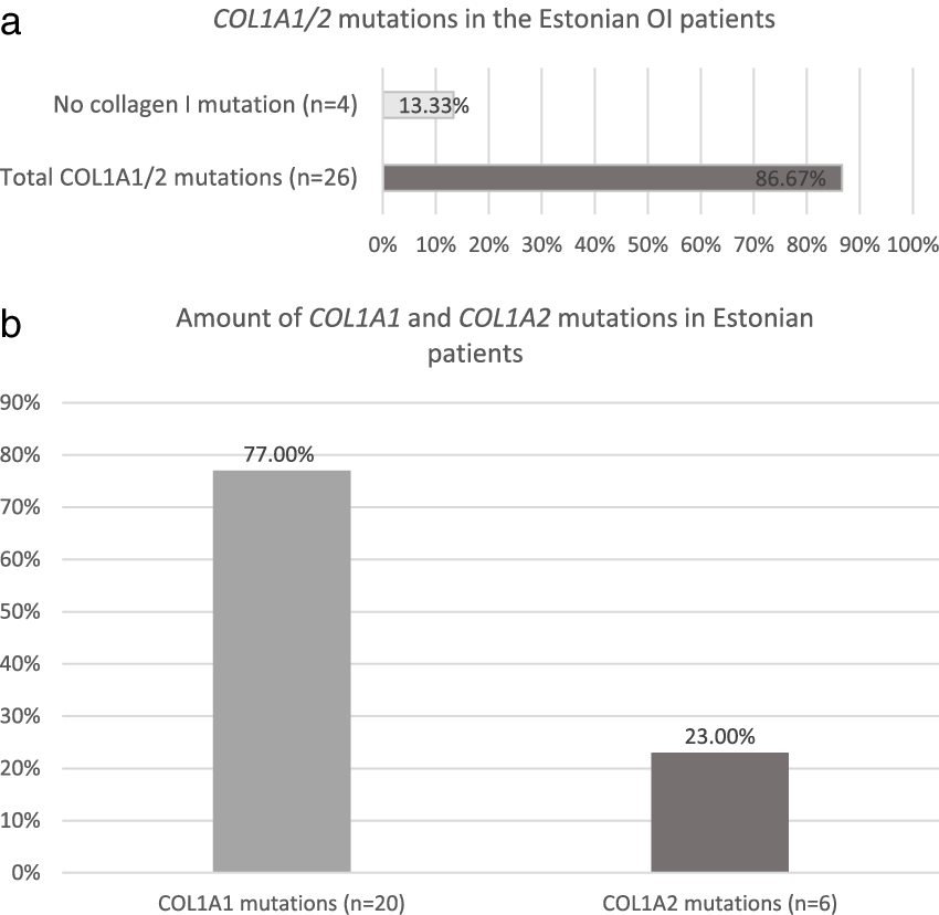 Diagram Of Collagen Type I Mutation Distribution Estonian - Fig.1 (850x828), Png Download