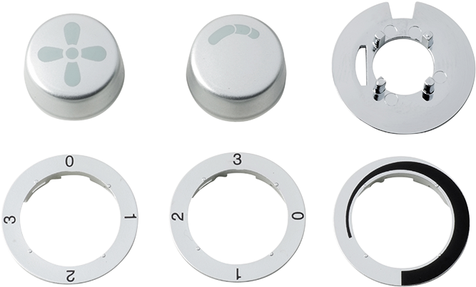 Knob Kit, 1 Gang, Top Hat - Fan (800x600), Png Download