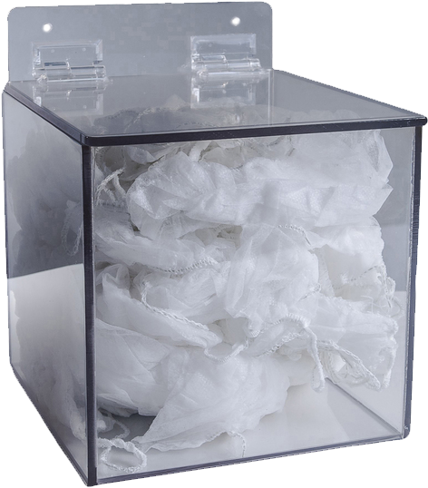 Brady Ppe Cube Dispenser - Zing Eco Beard/hair Net Dispenser, Clear Recycled Plastic (800x800), Png Download