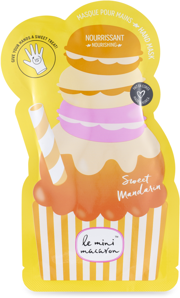 Hand Mask - Le Mini Macaron Sweet Mandarin Hand Mask (1024x1024), Png Download