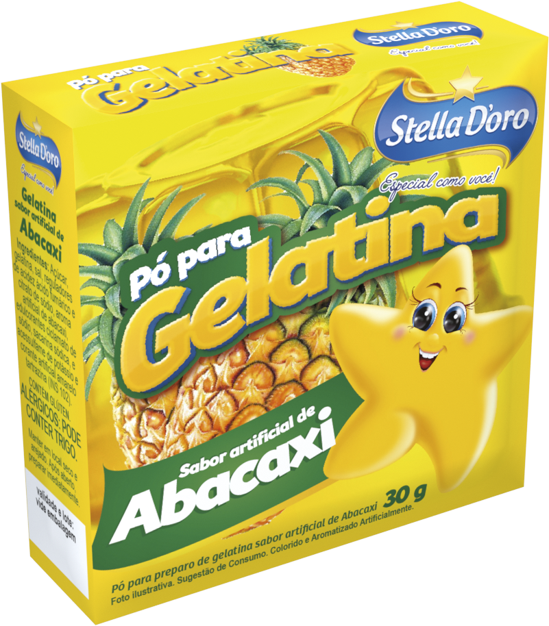 Gelatina Em Pó Abacaxi - Pineapple (918x1125), Png Download