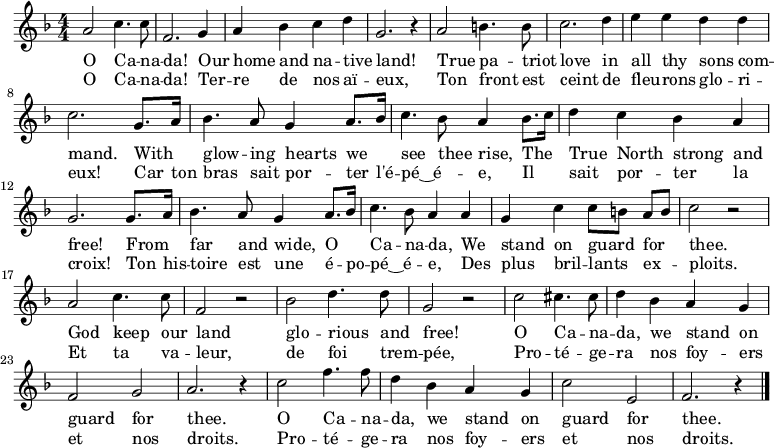 National Anthem Act Canada - O Canada In F Major Sheet Music (774x448), Png Download