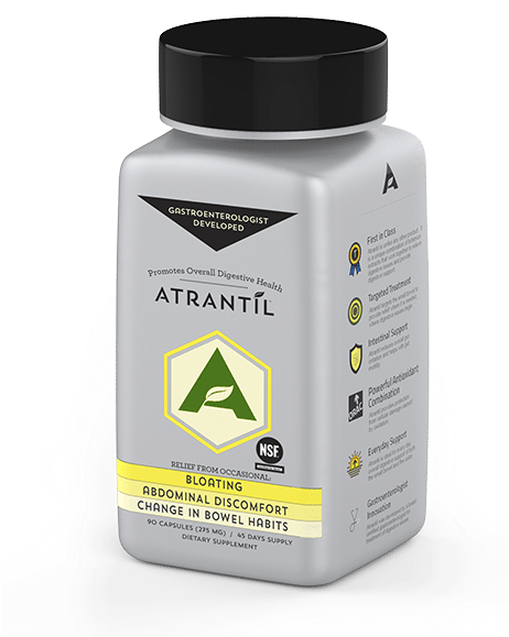 Antratil - Atrantil 90 Clear Caps: Bloating, Abdominal Discomfort, (600x600), Png Download