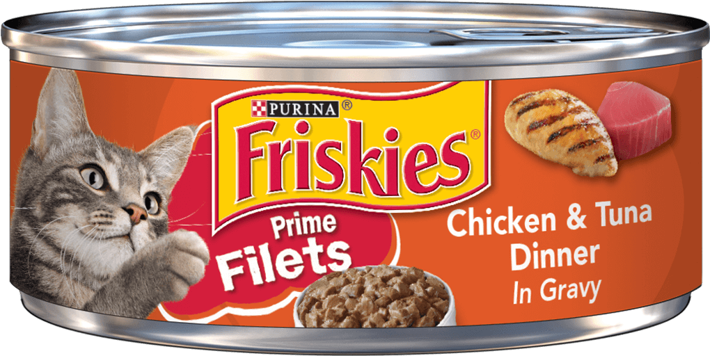 Wet Cat Food - Friskies Cat Food Shreds (1400x978), Png Download