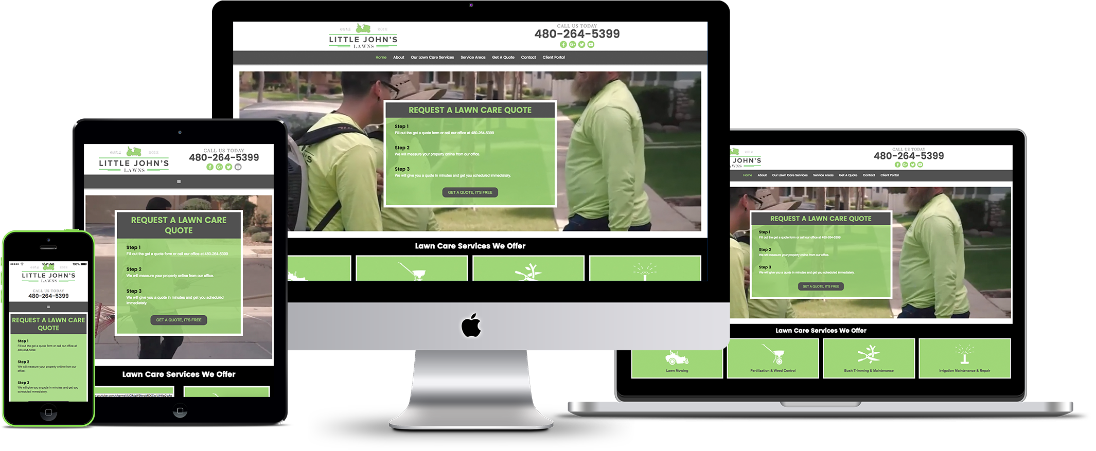 Getting His Internet Marketing Right - Mockup Webdesign Responsive (2300x1200), Png Download