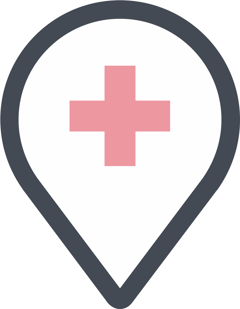 Find Clinic Icon - Geolocation Icon Png (1600x1600), Png Download