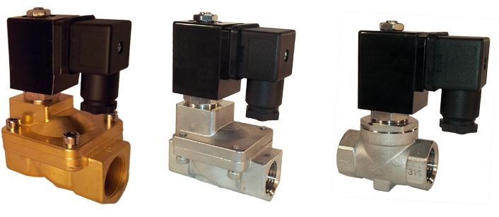 Sample Solenoid Valves For Carwash - Magneetventiel St-ia 3/4'' Messing Fkm 0.5-16bar 12v (750x308), Png Download