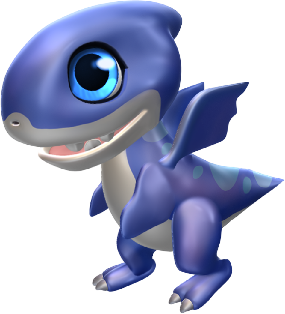 Jaws Dragon Baby - Dragon Mania Jaws Dragon (952x1047), Png Download