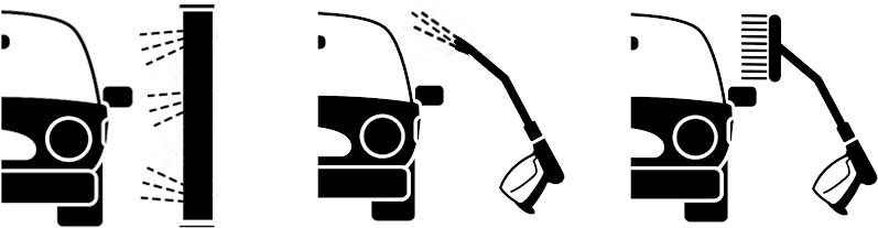Golden Eagle Car Wash - Icons Car Wash Png (833x209), Png Download