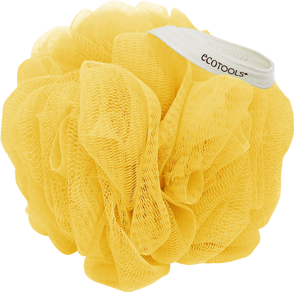 Ecotools Delicate Bath Sponge, Green, White And Yellow, (740x925), Png Download