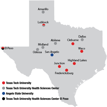 Texas Tech University Health Sciences Center - Texas Tech Location (579x569), Png Download