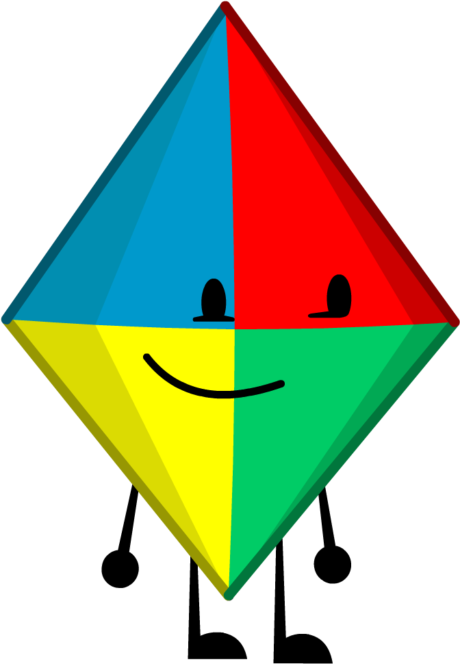 Kite - Cartoon, Top, Black / White, For Women (1000x1000), Png Download