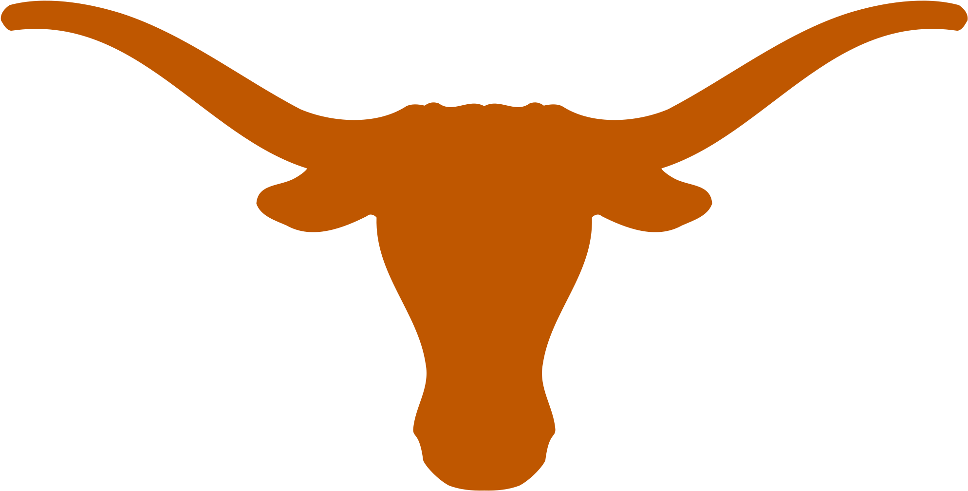 Texas Hold Off Kansas State - Texas Longhorns Logo Transparent (2000x1018), Png Download