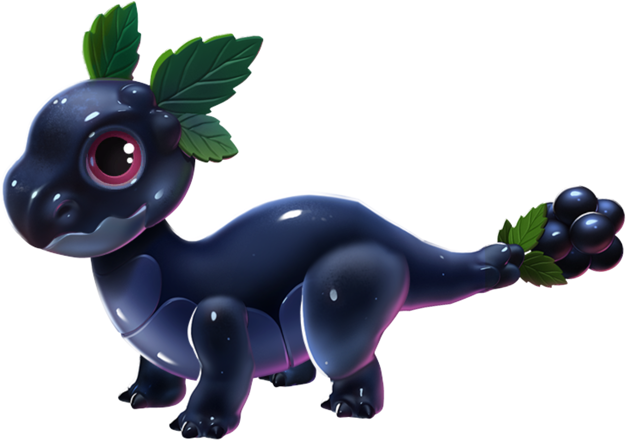 Blackberry Dragon - Figurine (1264x890), Png Download