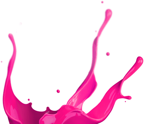 Pink Paint Splash Png (586x480), Png Download