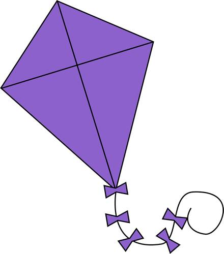The Story Of A Bright Blue Nilesh - Purple Kite Clipart (440x500), Png Download