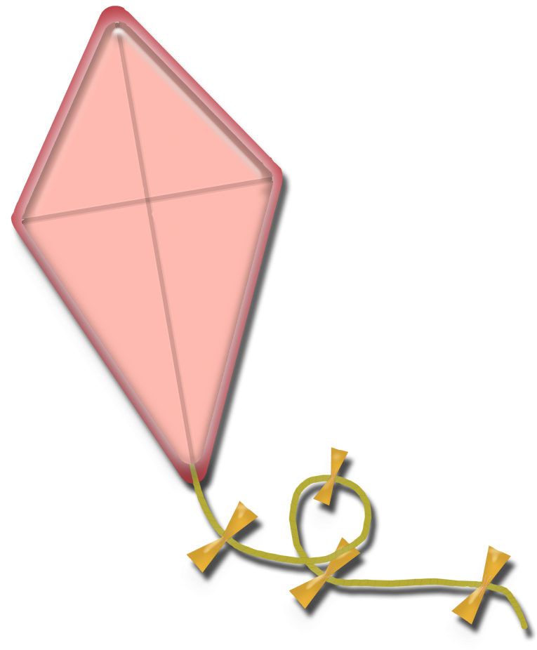 Kite Clipart Pink - Illustration (867x1024), Png Download