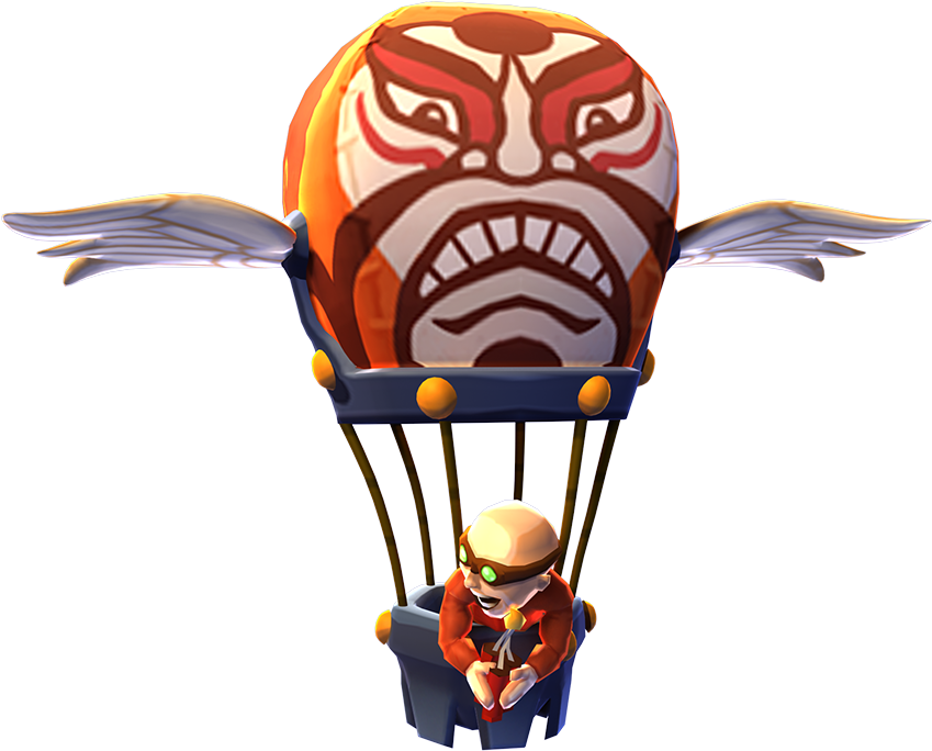 Lantern Kite - Hot Air Balloon (864x729), Png Download