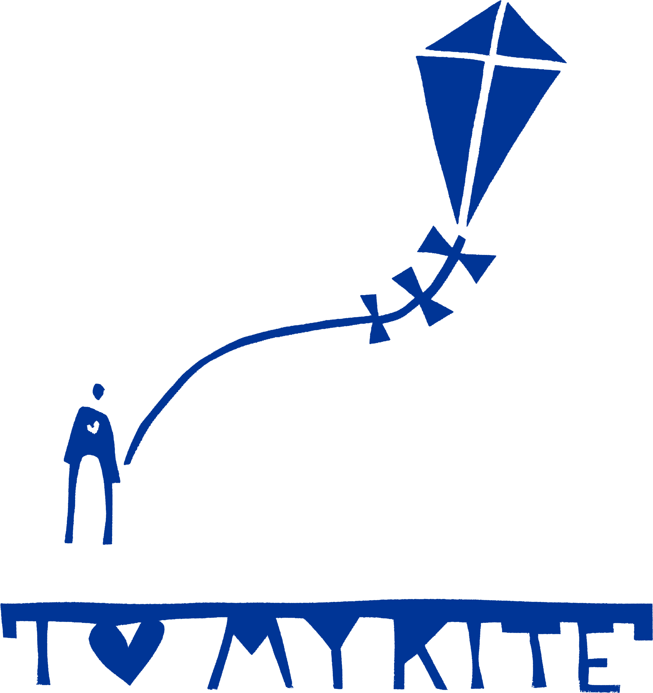 Blue - Kite (2346x2953), Png Download