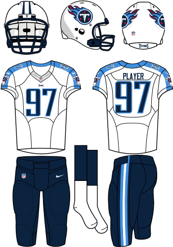 Tennessee Titans - New Nfl Uniforms 2010 (363x500), Png Download