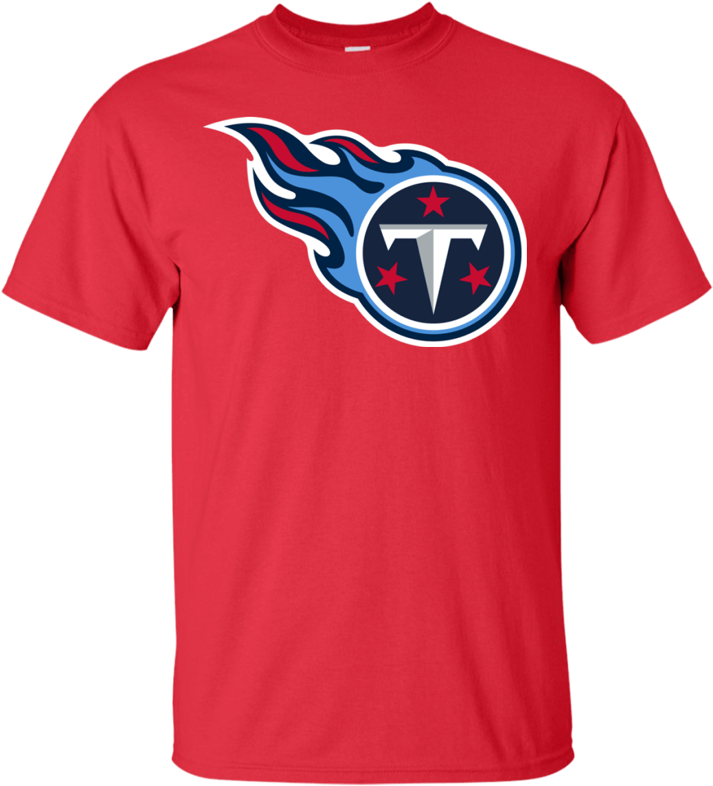 Tennessee Titans Logo American Football Men's T-shirt - Tennessee Titans (1155x1155), Png Download
